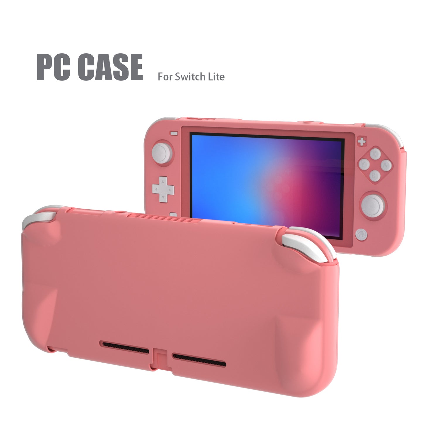 Hard Case for Nintendo Switch lite, Grip Case for Nintendo Switch lite - Pink - ECHZOVE