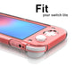 Clear Coral Case for Nintendo Switch lite, Coral Grip Case for Nintendo Switch lite - ECHZOVE
