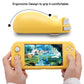 Protective Grip Case for Nintendo Switch Lite, Soft Silicone Case for Nintendo Switch Lite with Tempered Glass Screen Protector and 6 Thumb Grips - ECHZOVE