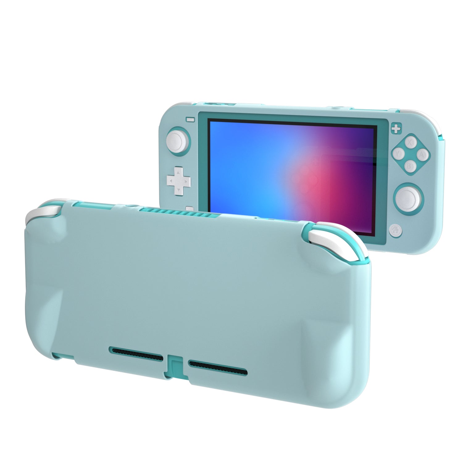 Comfort Grip Case for Nintendo Switch lite, Hard Case for Nintendo Switch lite - Turquoise - ECHZOVE