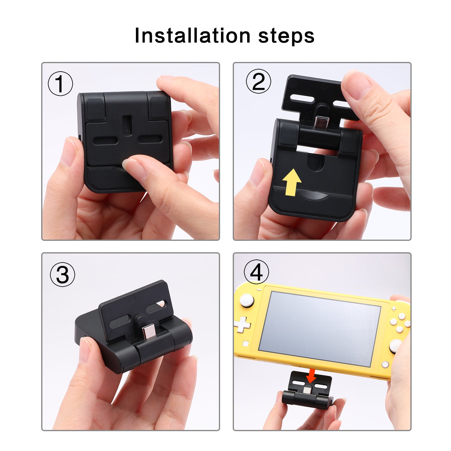 Charging Dock for Nintendo Switch Lite, Mini Portable Charging Station for Nintendo Switch with USB HUB - ECHZOVE