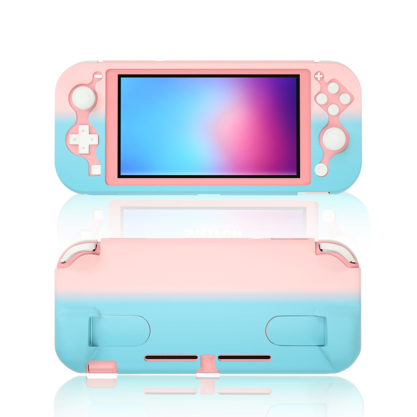 Pink Case for Nintendo Switch lite, Hard Protective Case for Nintendo Switch lite with Stand - ECHZOVE