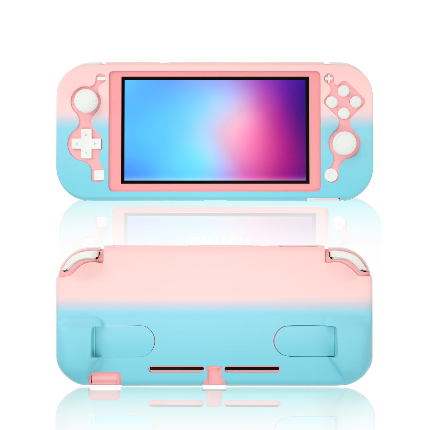 Pink Case for Nintendo Switch lite, Hard Protective Case for Nintendo Switch lite with Stand - ECHZOVE