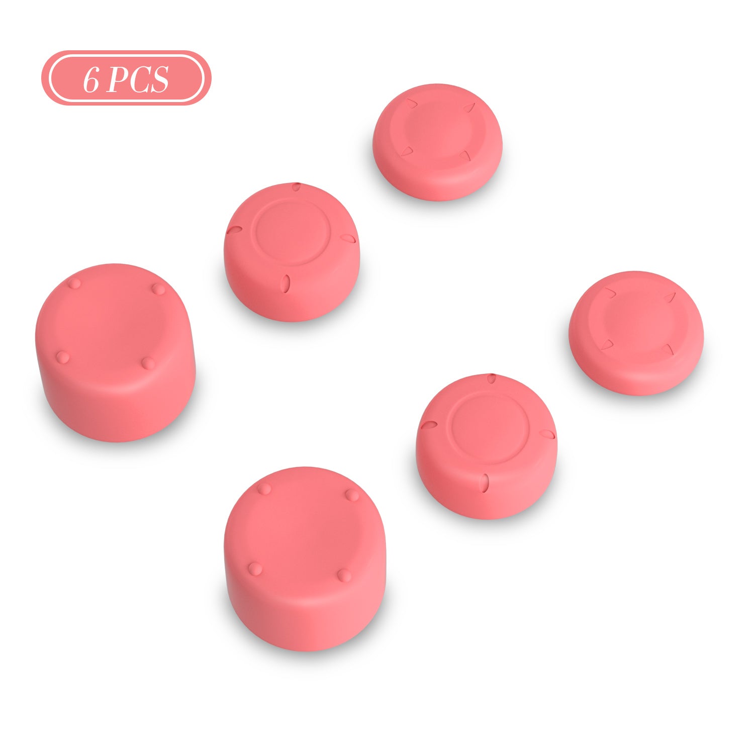 Thumb Grips for Nintendo Switch Lite, Joystick Caps for Nintendo Switch Lite - Coral - ECHZOVE