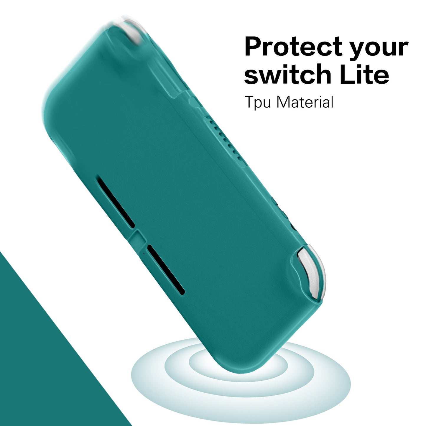 TPU Case for Nintendo Switch Lite, Flexible Soft Protective Cover Case for Nintendo Switch Lite 2019 - Turquoise - ECHZOVE