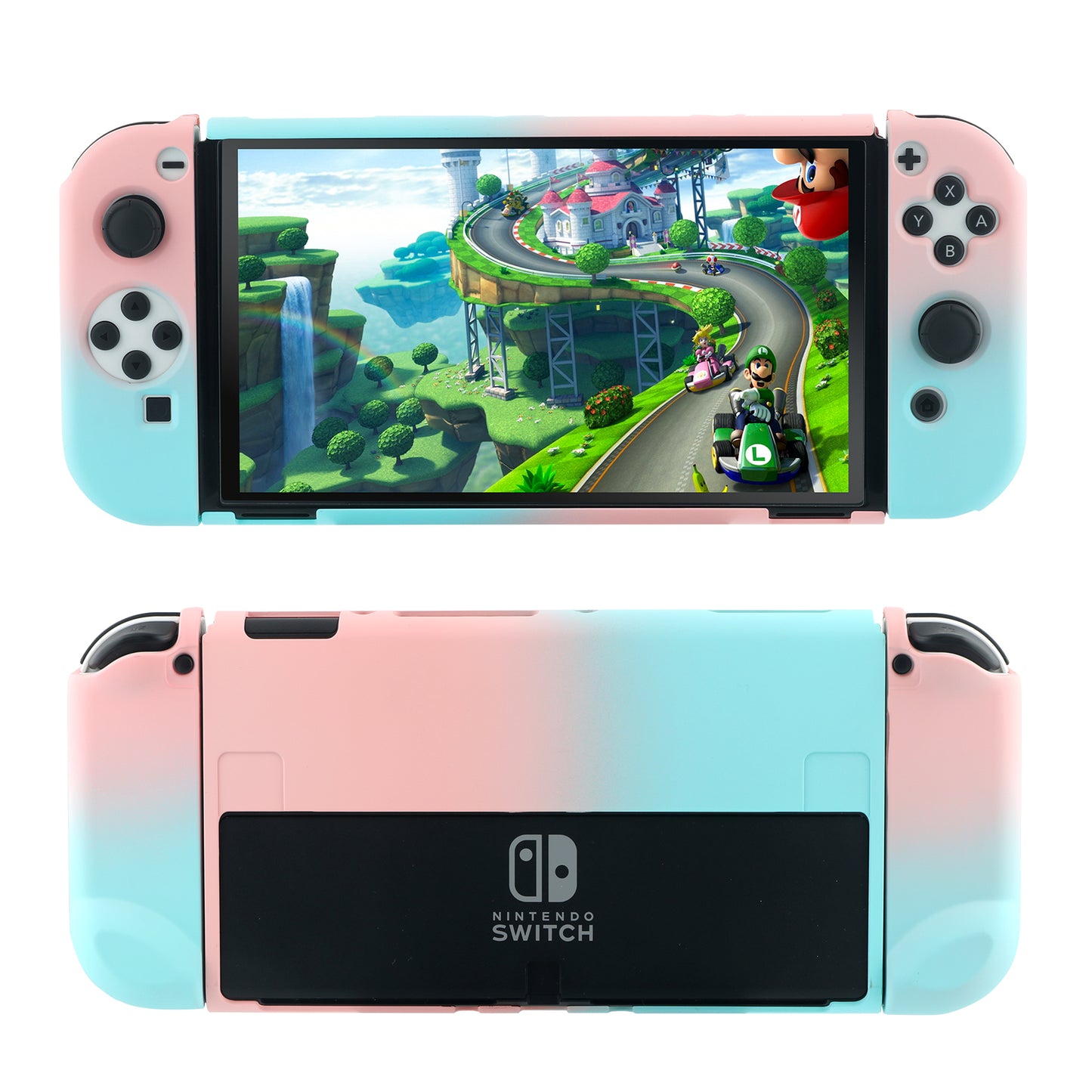 Switch OLED Pastel Case, Switch OLED Protective Case for Girls