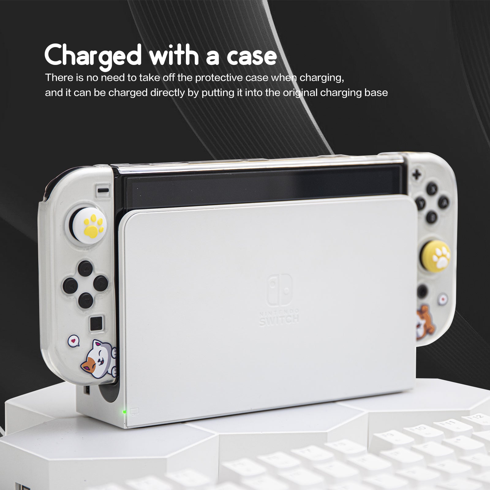 nintendo switch oled dockable case