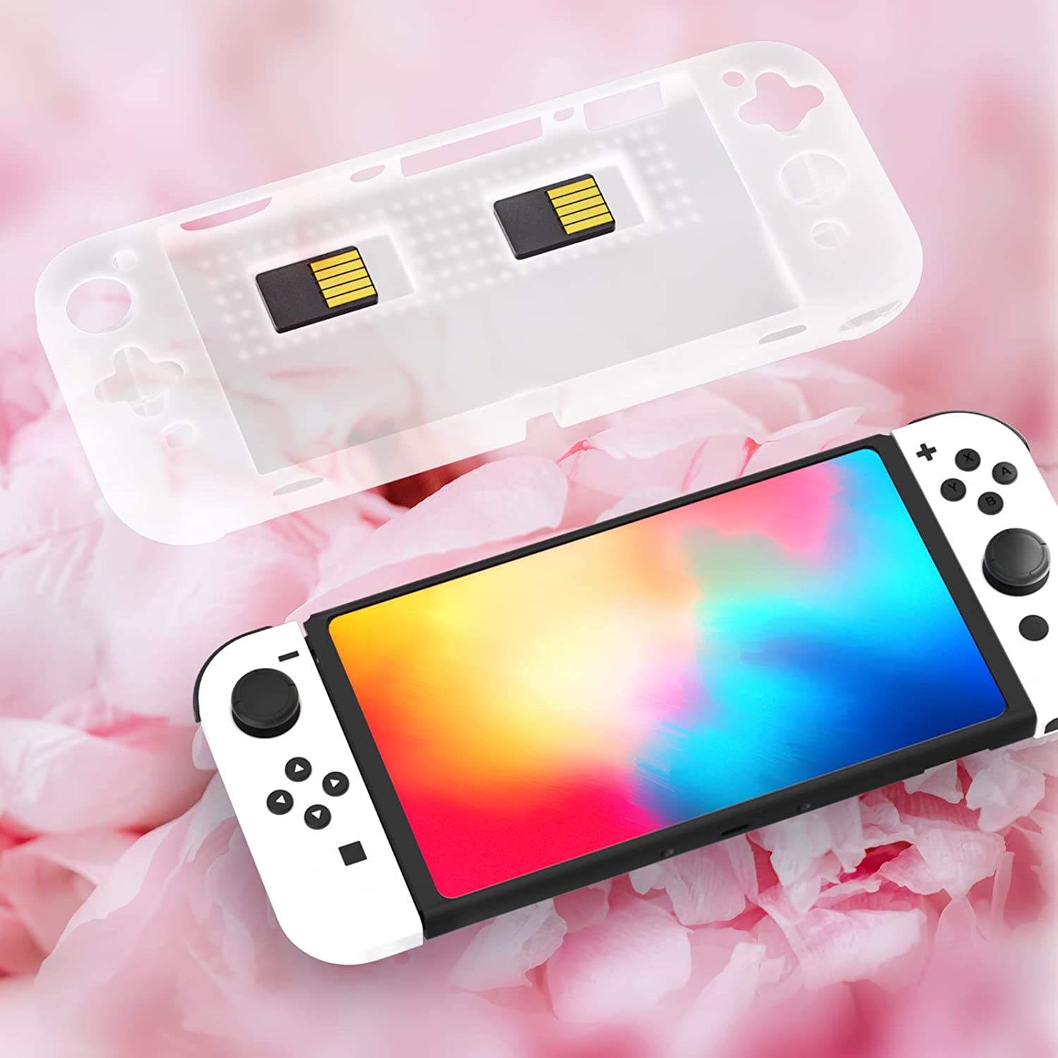 nintendo switch oled case with game storage