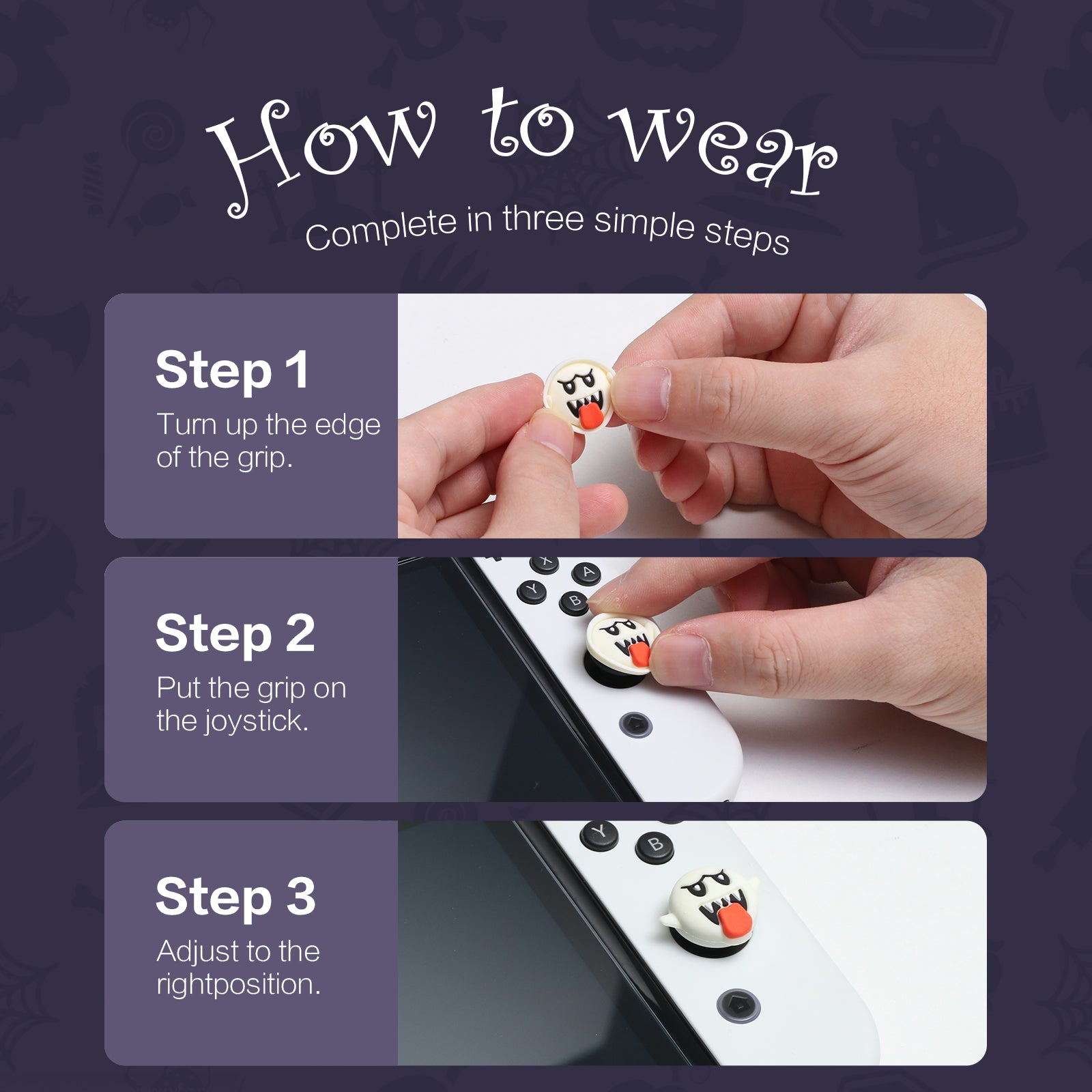 nintendo switch oled thumb grip caps