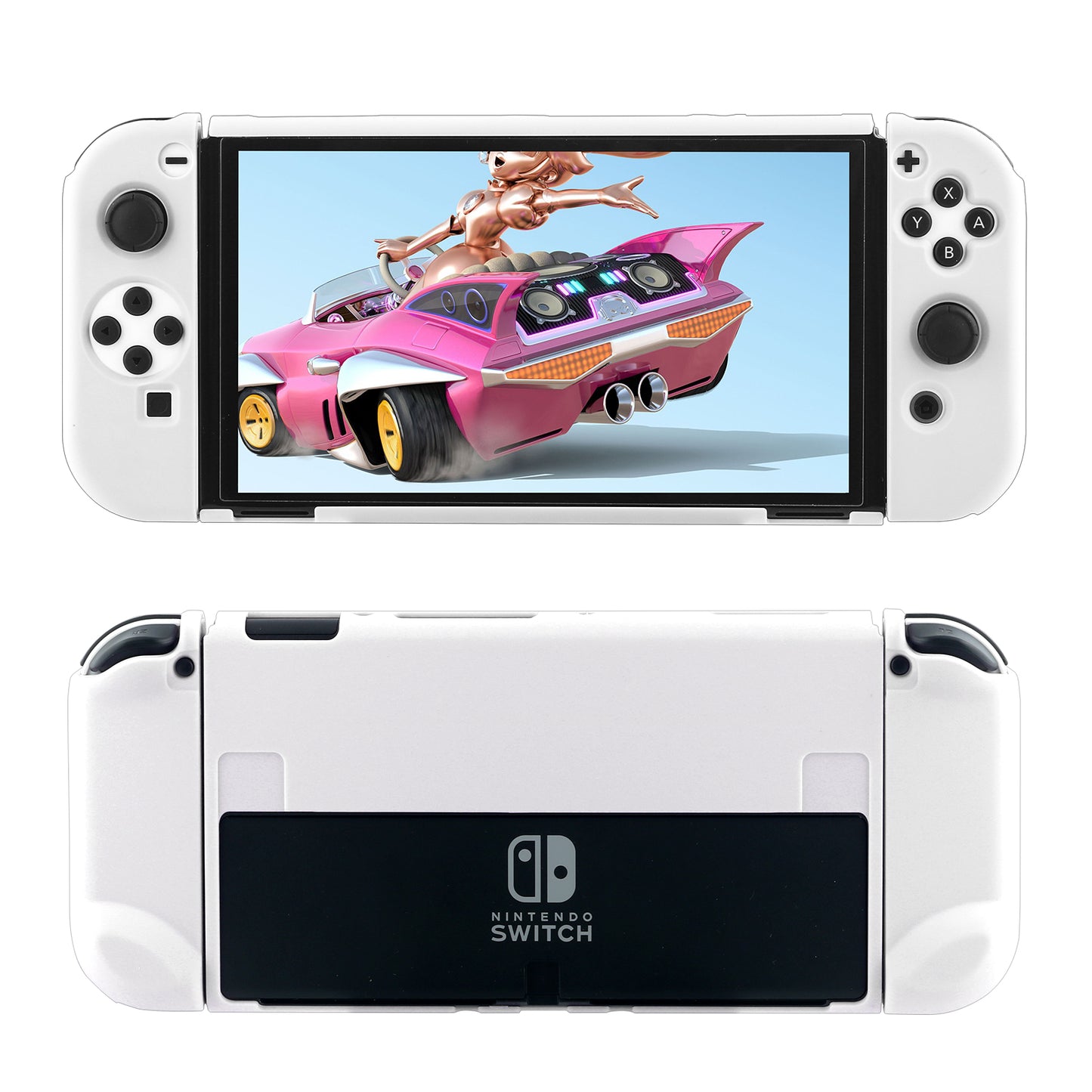 Switch OLED Pastel Case, Switch OLED Protective Case for Girls