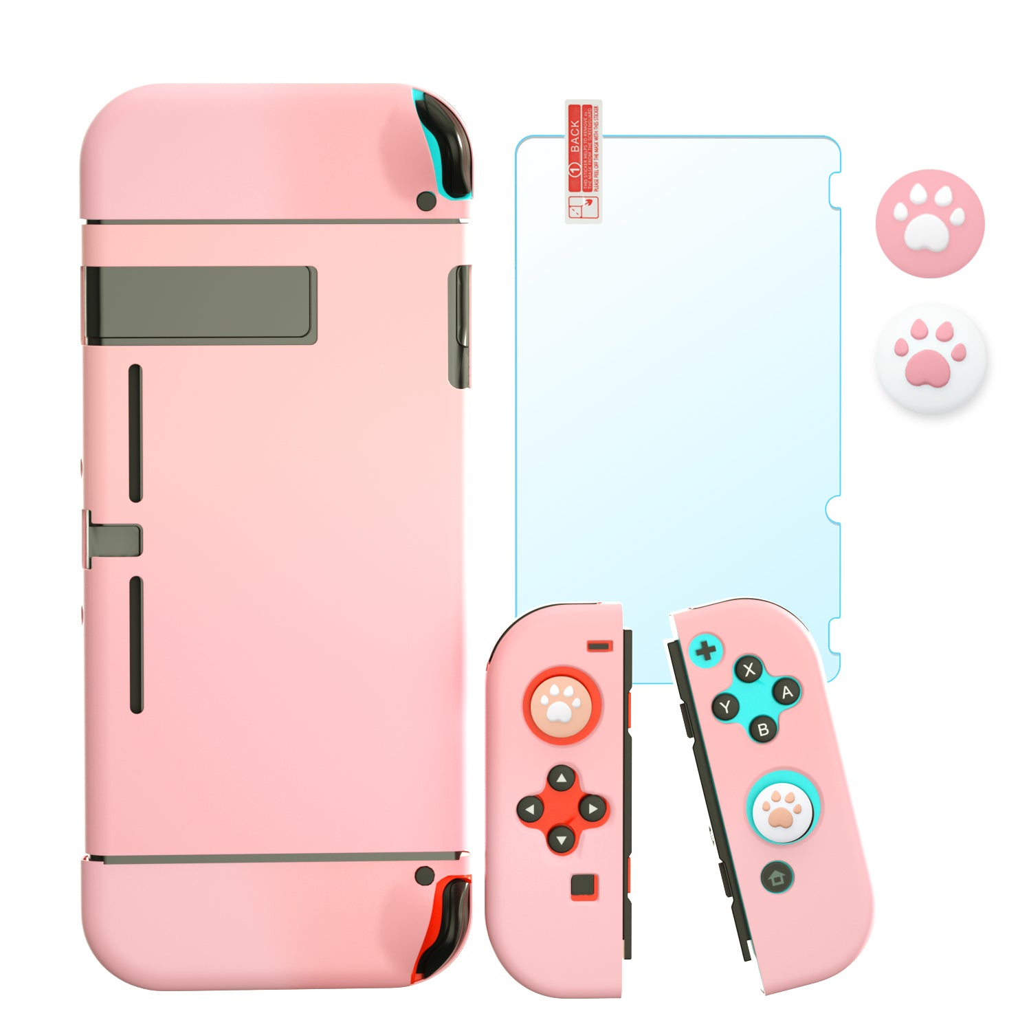 Hard Cover Case for Nintendo Switch, Protective Case for Nintendo Switch with Screen Protector and Thumb Grips - ECHZOVE