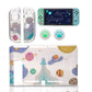 Switch Glitter Case, Switch Cute Case with Tempered Glass Screen Protector and Thumb Grip Caps - Rocket - ECHZOVE