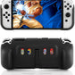 Switch OLED Protective Case,TPU Grip Cover Case for Switch OLED Console and Joy Con Controller with Game Card Storage and Kickstand - Blue - ECHZOVE