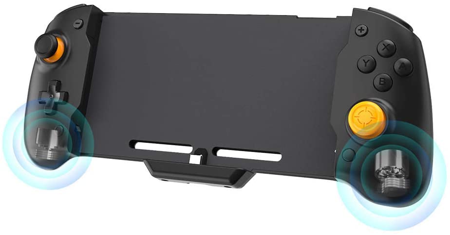 Wireless Controller for Nintendo Switch, Ergonomic Large Grip for Switch with Gravity Induction of Six-Axis Gyroscope, Double Motor Vibration and Screen Capture Button, Include the Storage Bag