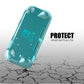 Glitter Comfort Grip Case for Switch lite, Protective Hard Case for Switch lite - Turquoise - ECHZOVE