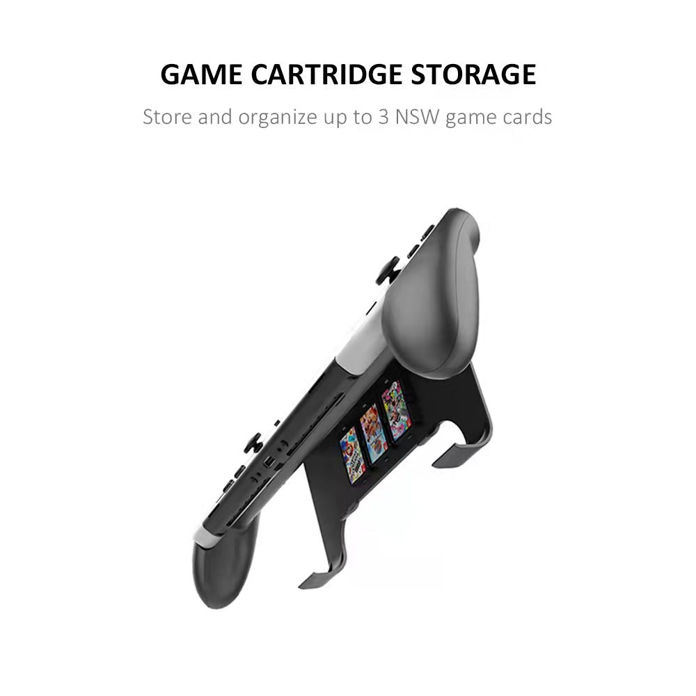 nintendo switch oled grip with game slots