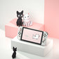 Switch OLED Cat Case, Switch OLED Cat Protective Case and Screen Protector and Thumb Grip Caps