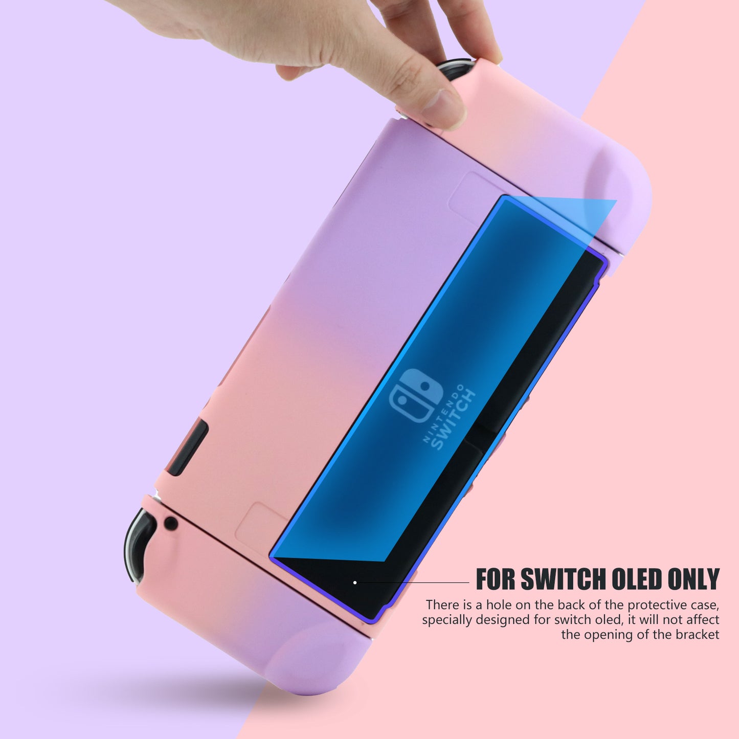 Switch OLED Pastel Case, Switch OLED Protective Case for Girls
