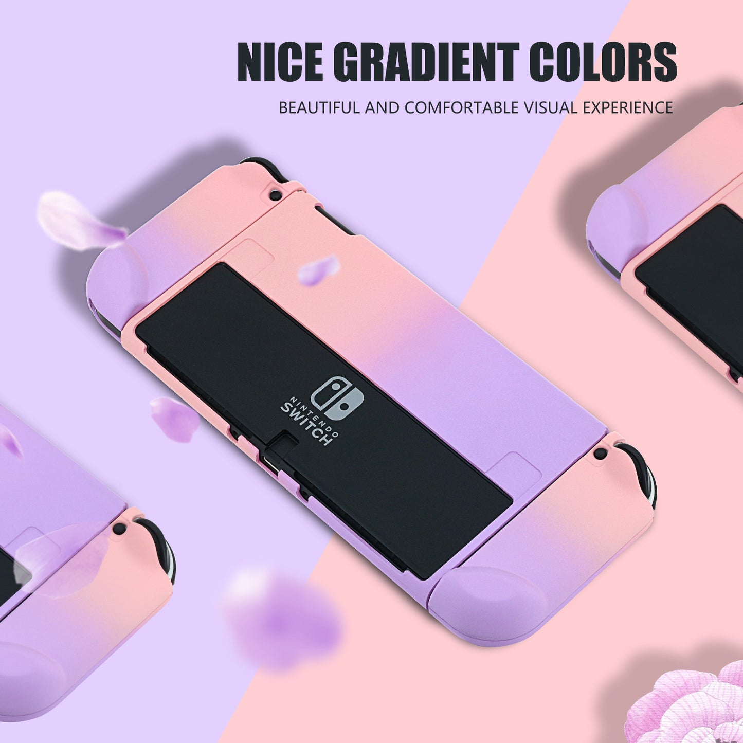 Switch OLED Pastel Case, Switch OLED Protective Case for Girls
