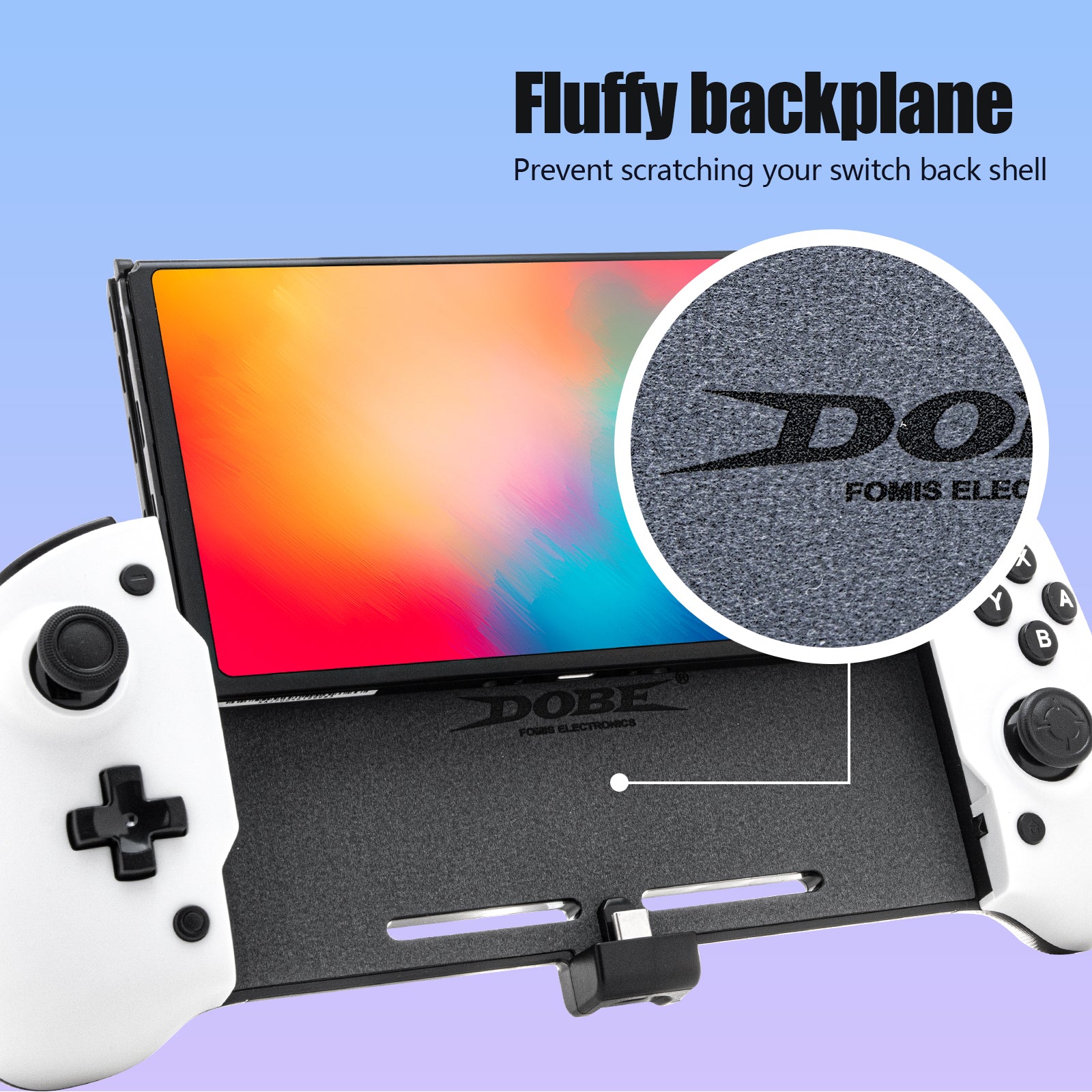 Switch OLED Controller Grip, Wireless Controller Grip Compatible with Switch or Switch OLED White - ECHZOVE