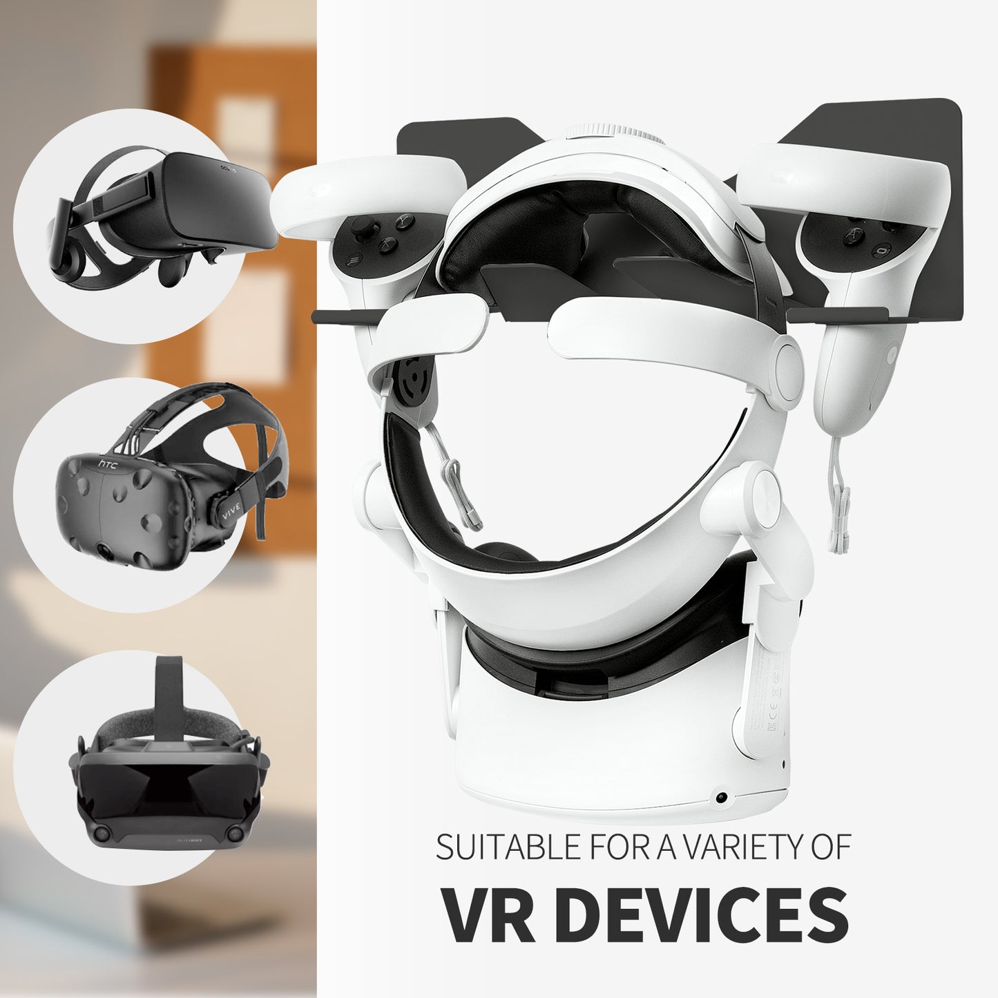 oculus quest 2 wall mount black