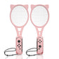 Tennis Racket for Nintendo Switch Sports or Nintendo Switch OLED Joycons for Mario Tennis Aces Accessories (2-Pack, BlueGreen)