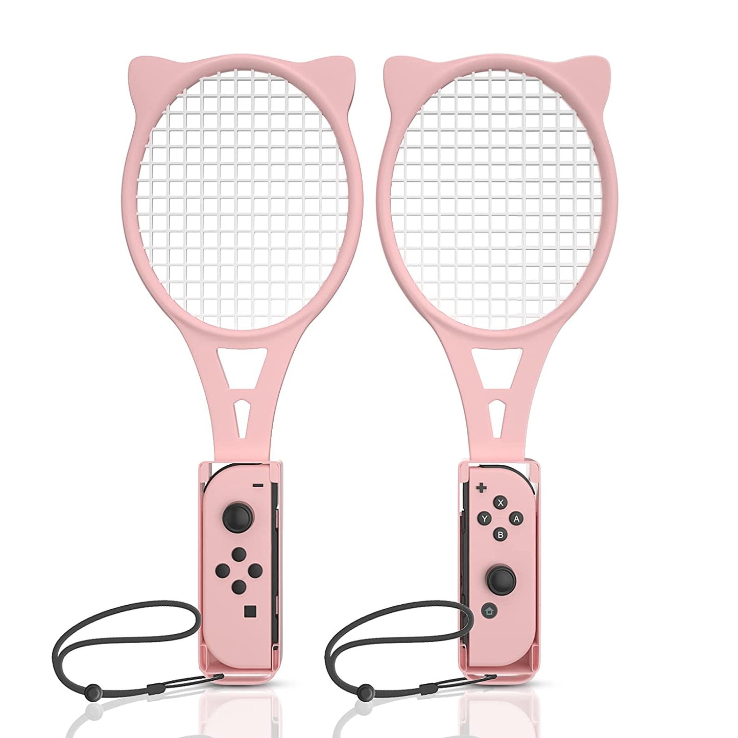 Tennis Racket for Nintendo Switch Sports or Nintendo Switch OLED Joycons for Mario Tennis Aces Accessories (2-Pack, BlueGreen)