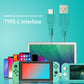 USB C Charger for Nintendo Switch, Fast Charging Cable for Nintendo Switch, MacBook, Pixel C, LG Nexus 5X G5, Nexus 6P/P9 Plus, One Plus 2, Sony XZ and More - Turquoise (4.92ft) (Animal Crossing New Horizons Theme) - ECHZOVE