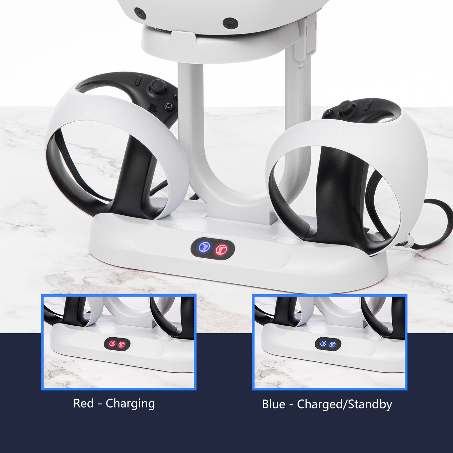 PS VR2 Headset Holder and PS VR2 Controller Charging Station