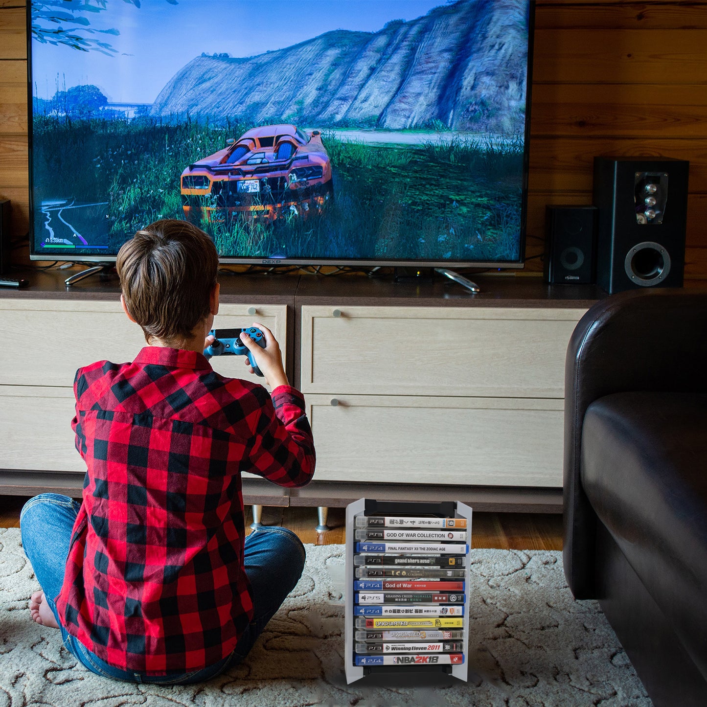 Video Game Tower, Storage Tower Holder Stand for PS5 PS4, XBox One Game Card Box Holder Vertical Stand - 12 PCS