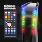 Playstation 5 Accessory Kits, PS5 Black Plates and PS5 LED Strip with 8 Colors and Remote Control - ECHZOVE