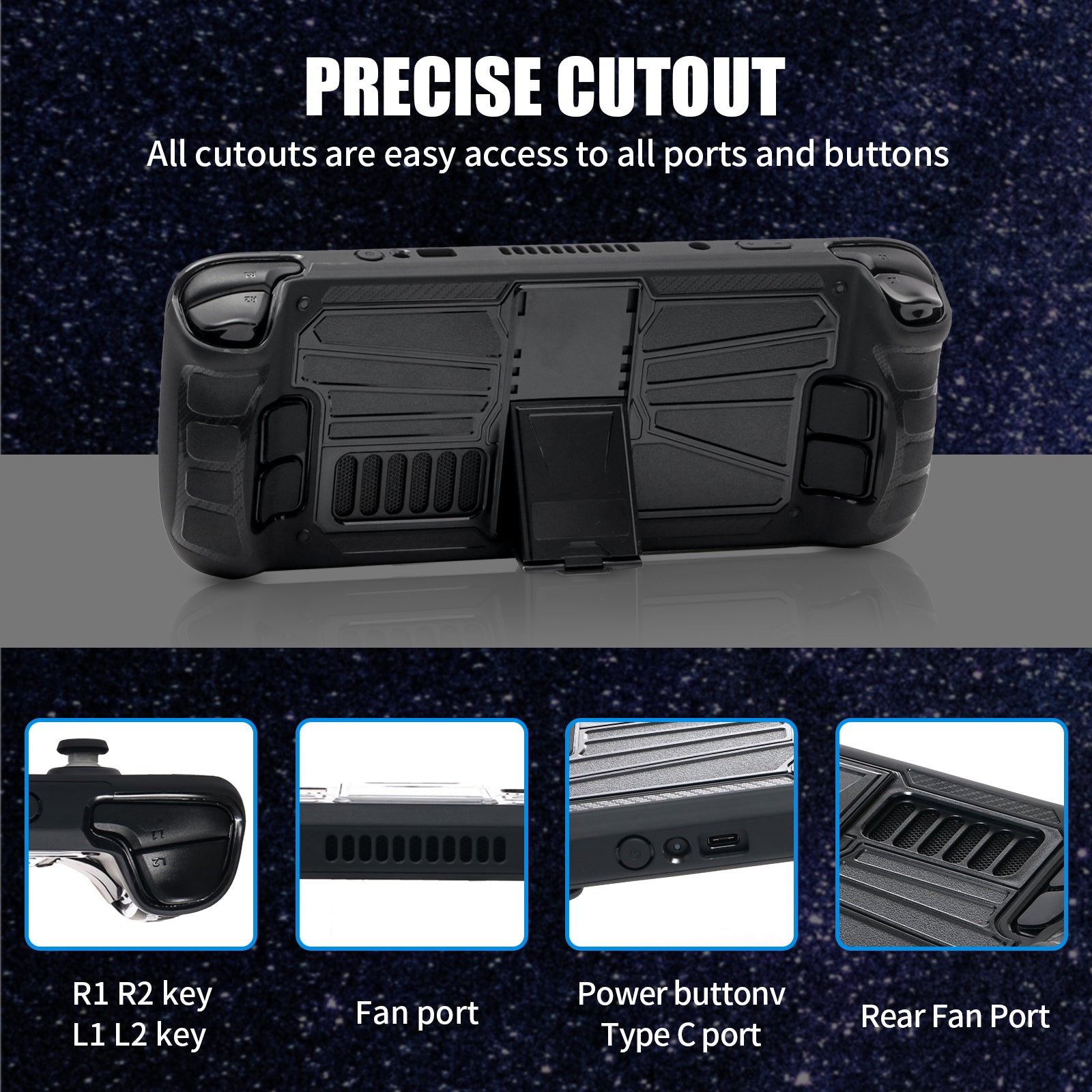 steam deck case with kickstand