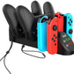 Charging Dock for Nintendo Switch, Charging Station for Nintendo Switch Joy Cons and Nintendo Switch Pro Controllers with LED Indicator - ECHZOVE