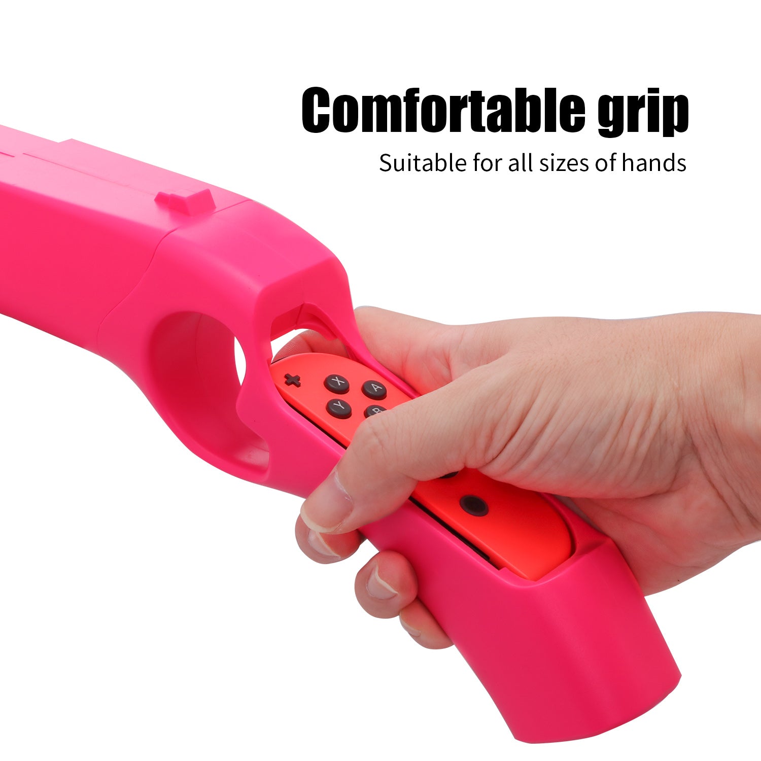 HEATFUN Game Gun Controller Compatible with Nintendo Switch Shooting Games Wolfenstein 2: The New Colossus, Big Buck Hunter Arcade - Nintendo Switch and Other Shooting Games - Pink (1 Pack) - ECHZOVE
