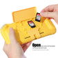TPU Protective Case for Nintendo Switch lite, Cover Case for Nintendo Switch lite with Kickstand and 4 Game Card Slots - Yellow - ECHZOVE