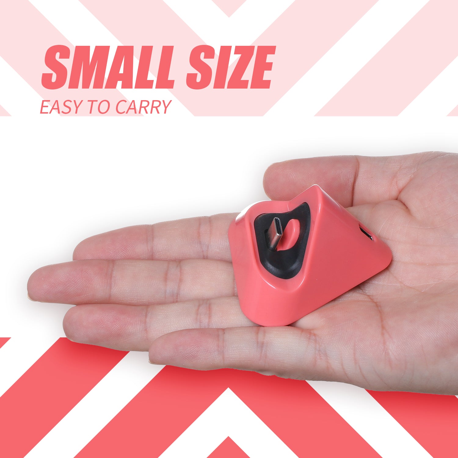 Nintendo Switch lite Charging Dock Coral, Charging Stand for Nintendo Switch - 1 Pack - ECHZOVE