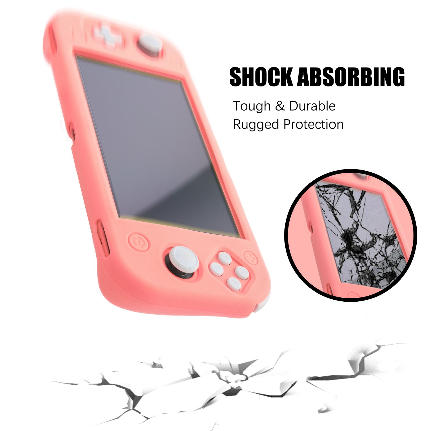nintendo switch lite coral cover