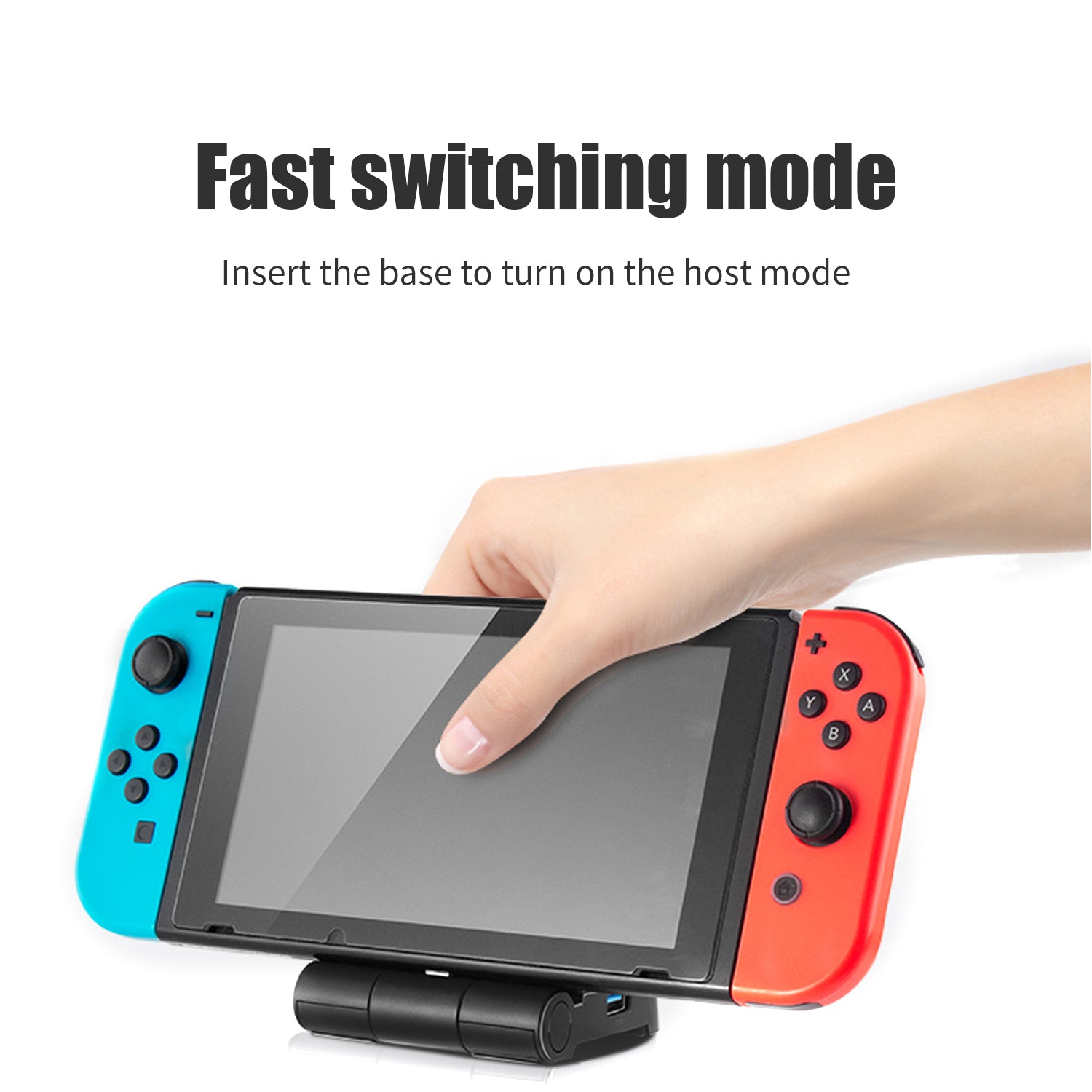 Switch HDMI Dock, Foldable HDMI Docking Station for Switch, Portable TV Dock for Switch with Screen Switch Button, USB C Power Input and USB 3.0 Port - ECHZOVE