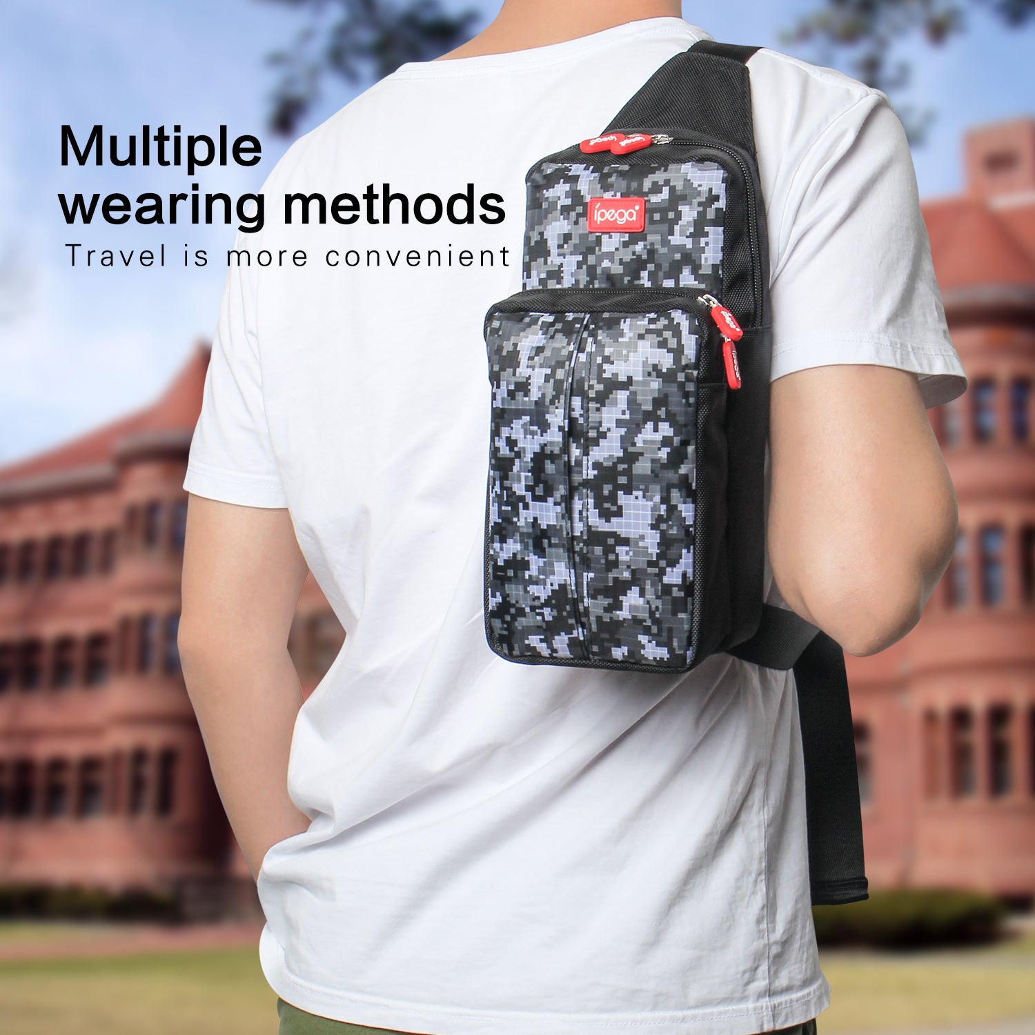 Bag for Nintendo Switch, Durable Shoulder Bag for Nintendo Switch and Nintendo Switch Accessories - Black - ECHZOVE