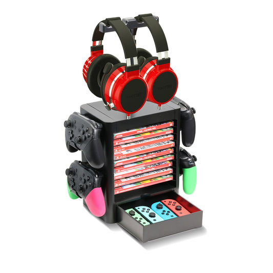 Organizer for Ninendo Switch, Storage Stand for PS5 PS4 Xbox Nintendo Switch Accessories, Joy-Con Controllers, Pro Controllers, Headsets, Game Cards - ECHZOVE