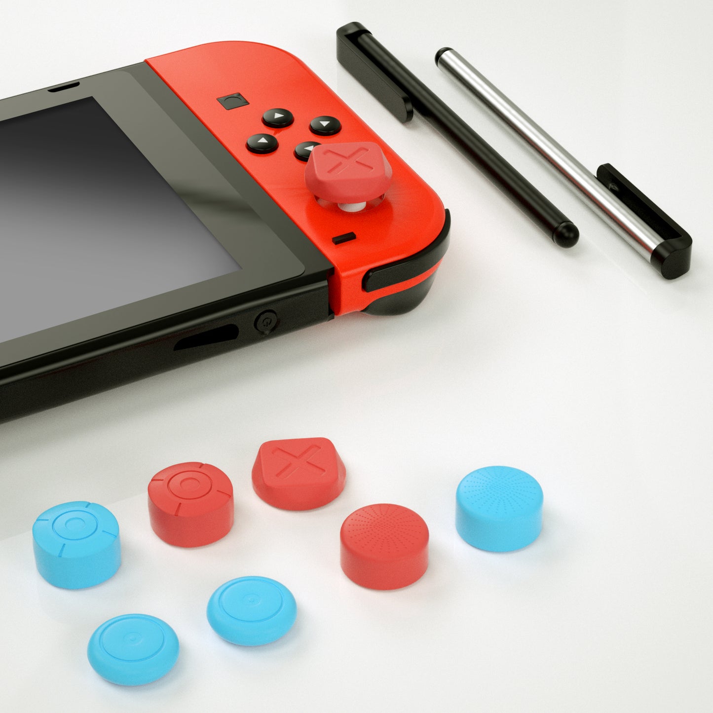 Stylus for Nintendo Switch and 6 Thumb Grips for Nintendo Switch - ECHZOVE