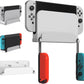 Switch OLED Wall Mount Kit, Mounts Switch OLED on Wall Near TV, Switch OLED Accessories White - ECHZOVE