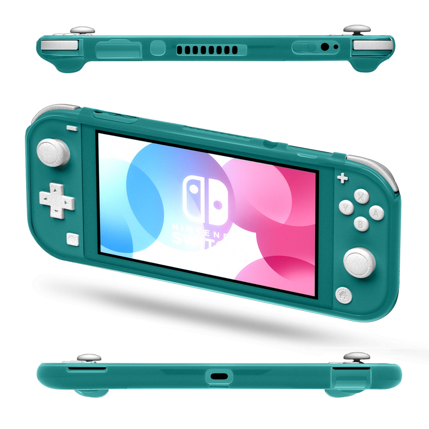 TPU Case for Nintendo Switch Lite, Flexible Soft Protective Cover Case for Nintendo Switch Lite 2019 - Turquoise - ECHZOVE