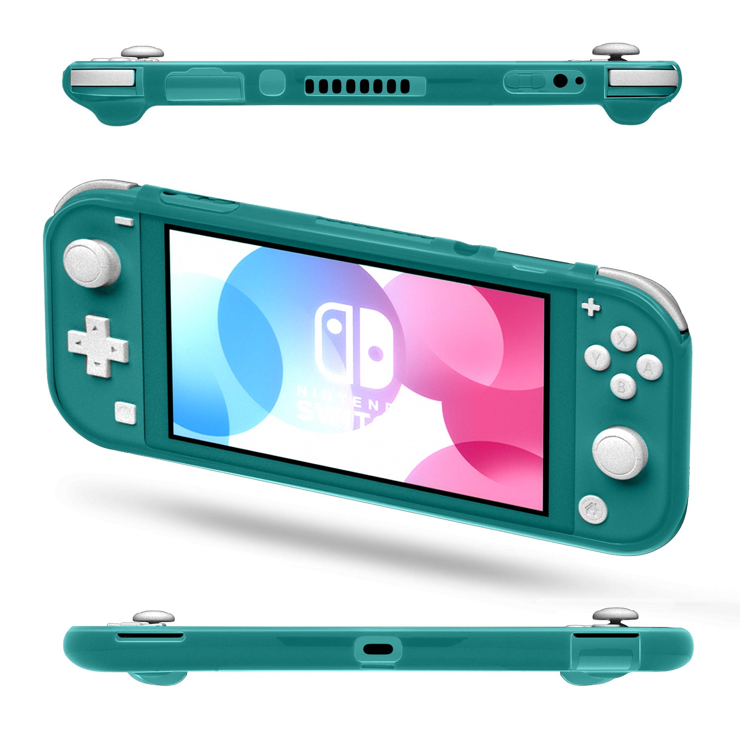 TPU Case for Nintendo Switch Lite, Flexible Soft Protective Cover Case for Nintendo Switch Lite 2019 - Turquoise - ECHZOVE