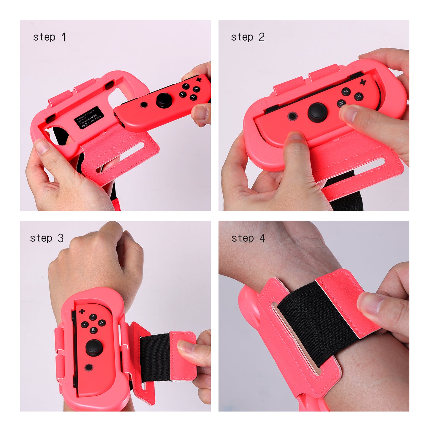 Wrist Band for Just Dance 2020 - Nintendo Switch Standard Edition - 2 Packs (Fit for 4.72-7.5 inches Wrist Circumference) - Blue and Red - ECHZOVE