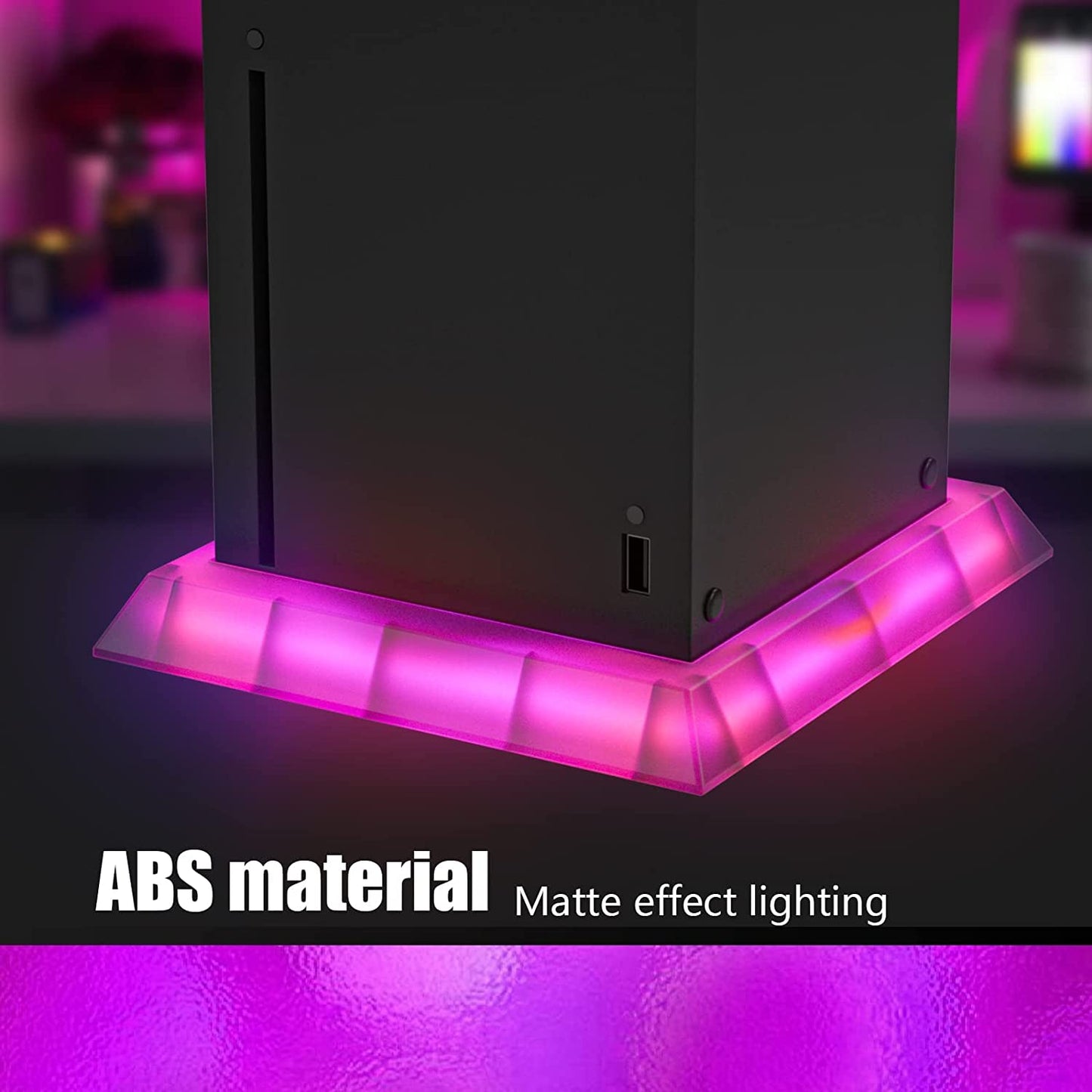 Xbox Series X Led Stand, Xbox Series X LED Lights, LED Lights Stand Compatible with Xbox Series S