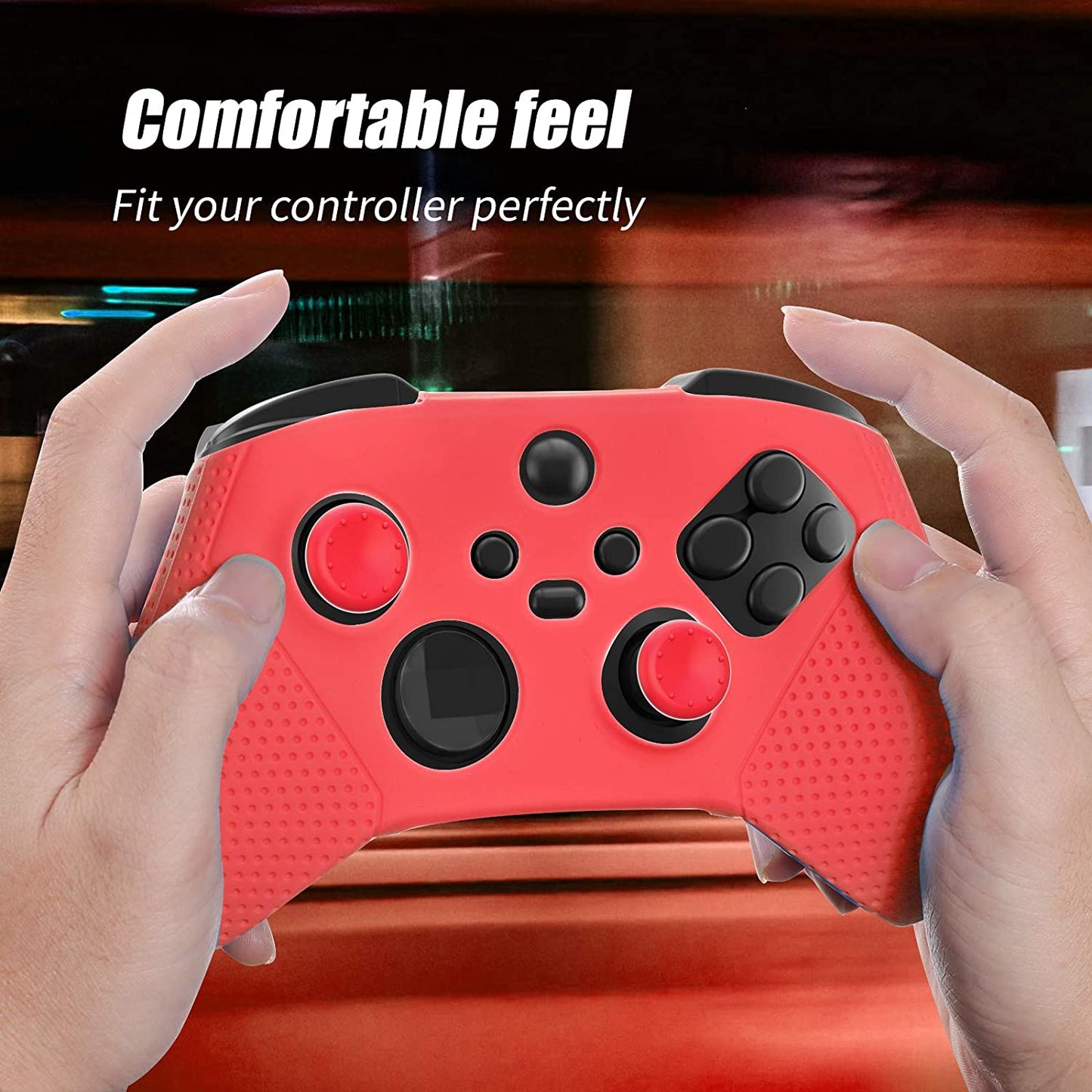 X-box Series X/S Controller Silicone Cover Case, X-box Series X Controller Skin Silicone - Red